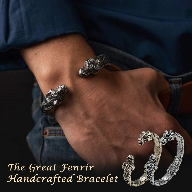 Viking Bracelets The Great Fenrir Beautiful Hand-crafted Viking Bracelet Fashion Jewelry Accessory Gift For Men Women Adjustable
Viking Bracelets The Great Fenrir Beautiful Hand-crafted Viking Bracelet Fashion Jewelry Accessory Gift For Men Women Adjustable