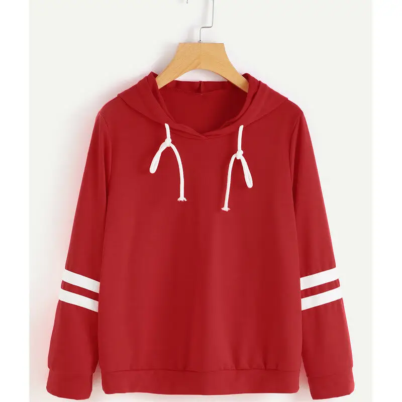 Womens Hoodies Tops Long Sleeve Striped Hooded Sweatshirt Ladies Baggy Pullover Tops Jumper Fashion Autumn Winter Womens 
Womens Hoodies Tops Long Sleeve Striped Hooded Sweatshirt Ladies Baggy Pullover Tops Jumper Fashion Autumn Winter Womens