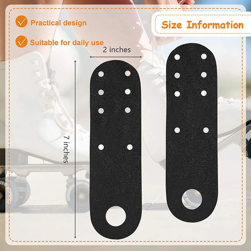 New Sale 6 Pcs Black Toe Guards Leather Protectors for Quad Roller Skate Durable Quad Roller Skate Protection for Boys and Girls 
New Sale 6 Pcs Black Toe Guards Leather Protectors for Quad Roller Skate Durable Quad Roller Skate Protection for Boys and Girls