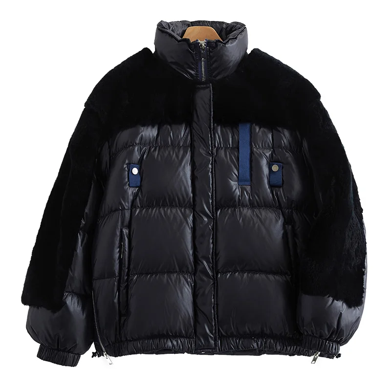 90% White Duck Down Women's Down Jacket Korean Thicken Warm Female Winter Parkas Rex Rabbit Fur Splicing Women Coats Ropa Zjt723
90% White Duck Down Women's Down Jacket Korean Thicken Warm Female Winter Parkas Rex Rabbit Fur Splicing Women Coats Ropa Zjt723