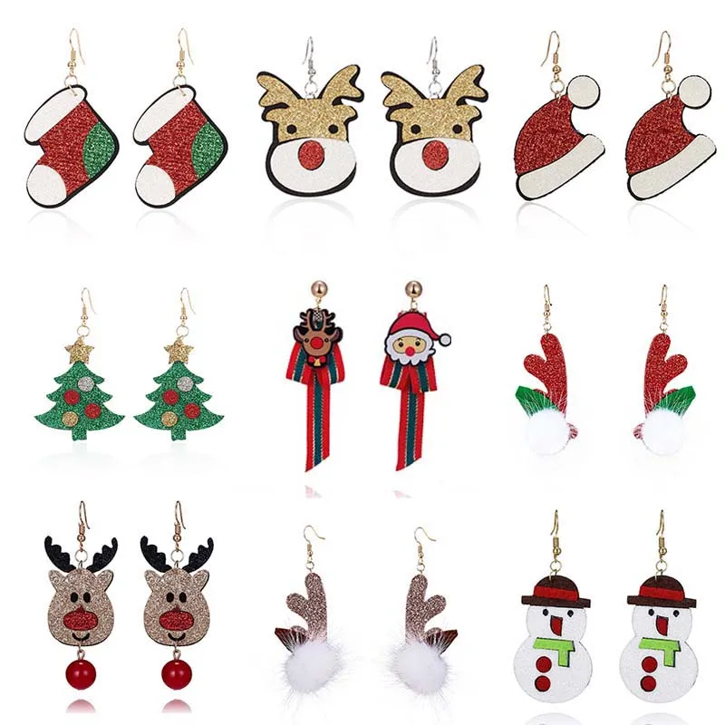 Christmas Earrings for Women Cute Elk Bell Felt Cloth Drop Earring Fashion Cartoon Tree Christmas Accessories Party Jewelry Gift
Christmas Earrings for Women Cute Elk Bell Felt Cloth Drop Earring Fashion Cartoon Tree Christmas Accessories Party Jewelry Gift