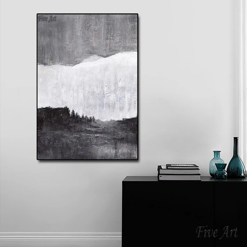 Gray Black White 100% Hand-painted Abstract Oil Painting on Canvas Handmade Beautiful Light Colors 1 Sets Oil Painting On Canvas
Gray Black White 100% Hand-painted Abstract Oil Painting on Canvas Handmade Beautiful Light Colors 1 Sets Oil Painting On Canvas