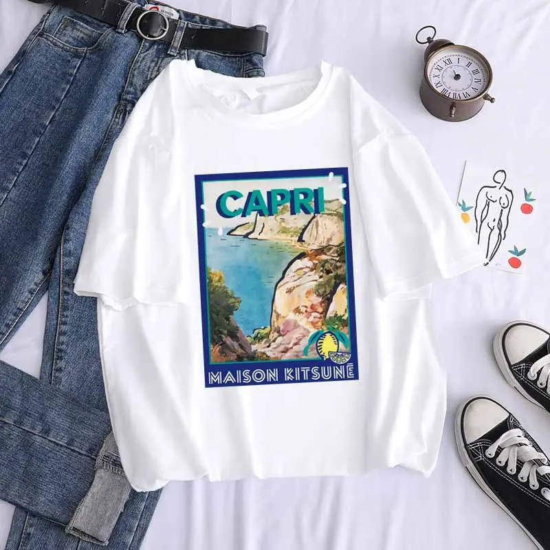 2021 Cartoon ITALY CAPRI Islands Summer Print Men Clothing T-shirts Top Womens Graphic Four Seasons Casual O-Neck Tees
2021 Cartoon ITALY CAPRI Islands Summer Print Men Clothing T-shirts Top Womens Graphic Four Seasons Casual O-Neck Tees