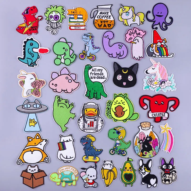 Cartoon Applique Dinosaur Embroidered Patches Iron On Patches For Clothing Cute Animal Patches On Kids Clothes DIY Cheap Thing
Cartoon Applique Dinosaur Embroidered Patches Iron On Patches For Clothing Cute Animal Patches On Kids Clothes DIY Cheap Thing