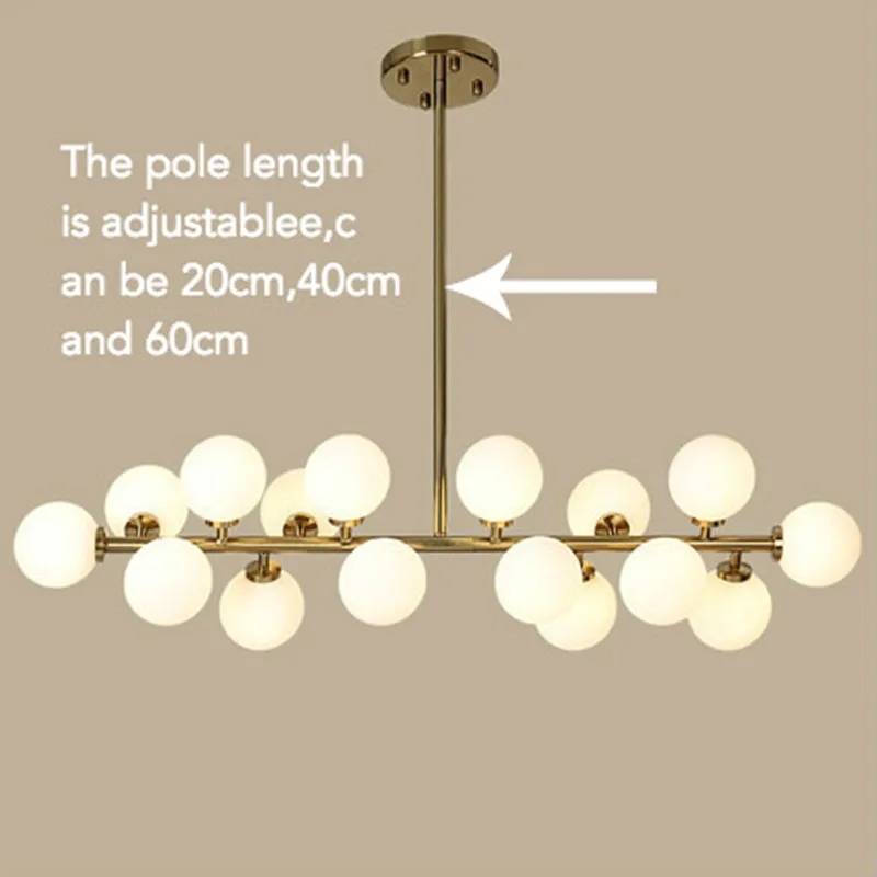 Nordic glass ball chandelier light gold dinning room modern Kitchen hanging lamp light fixture suspension luminaire 110/220V LED 
Nordic glass ball chandelier light gold dinning room modern Kitchen hanging lamp light fixture suspension luminaire 110/220V LED