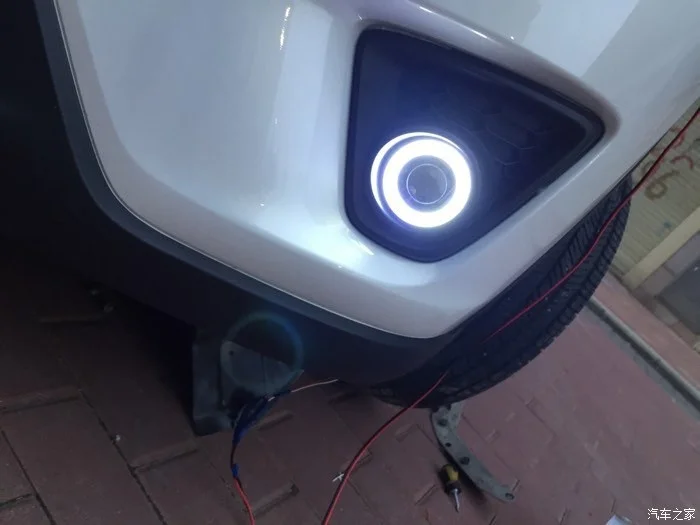 LED DRL daytime running light COB angel eye, projector lens fog lamp with cover for mazda cx-5 2012-15, 2 pcs
LED DRL daytime running light COB angel eye, projector lens fog lamp with cover for mazda cx-5 2012-15, 2 pcs