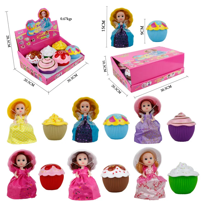 15 см с изображением героев мультфильмов для кекс принцесса кукла в ароматические
