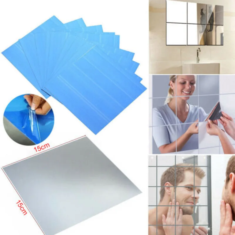16pcs Mirror Stickers Removable DIY Waterproof Wall Stickers 3D Vinyl Square Mirrors Decals Home Room bathroom Decor
16pcs Mirror Stickers Removable DIY Waterproof Wall Stickers 3D Vinyl Square Mirrors Decals Home Room bathroom Decor