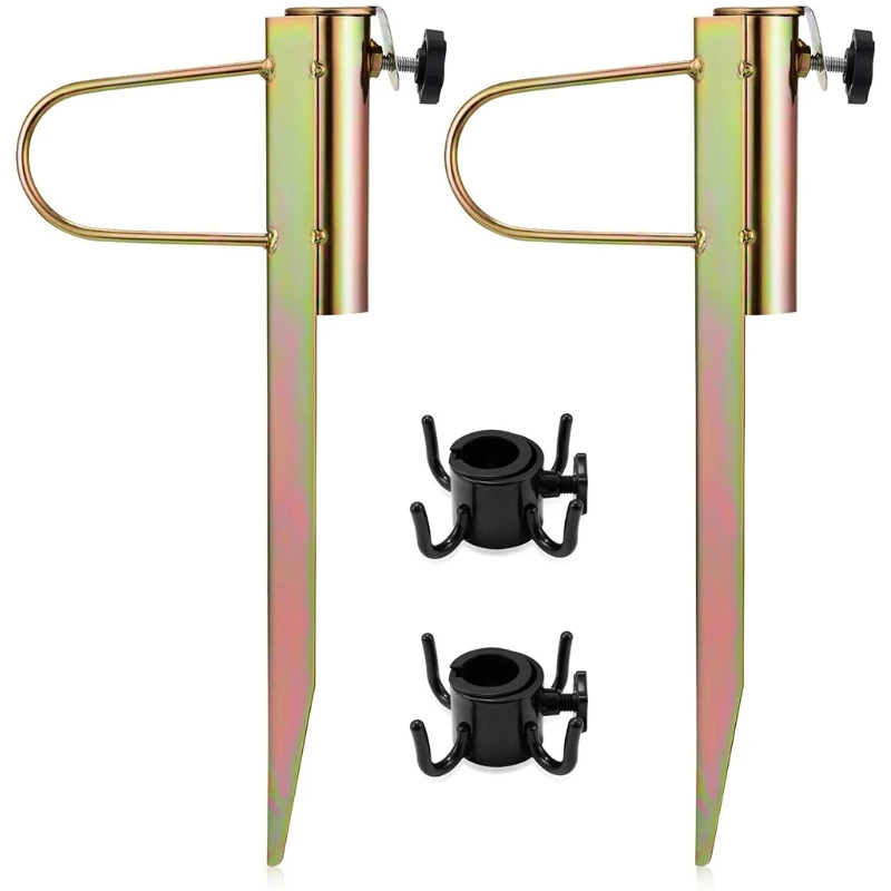 Ground Spike Double U-Shaped Parasol Holder Fixed Clip Lawn Spike for Parasols Umbrella Stand Clamp for Parasols Flags and N0PA
Ground Spike Double U-Shaped Parasol Holder Fixed Clip Lawn Spike for Parasols Umbrella Stand Clamp for Parasols Flags and N0PA