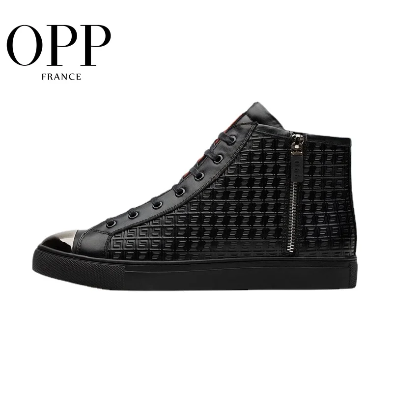 OPP Ankle Boots Motorcycle Punk Genuine Leather High-top Shoes Men Casual Leather Shoes For Men Boots Shoes Winter
OPP Ankle Boots Motorcycle Punk Genuine Leather High-top Shoes Men Casual Leather Shoes For Men Boots Shoes Winter