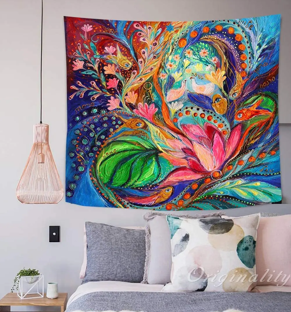 

Phoenix Peacock Feather Gorgeous Colorful Beautiful Art Tapestry Wall Decor