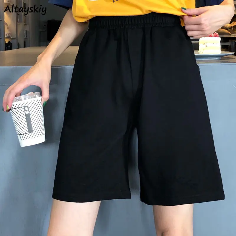 Shorts Womens Couple High Waist Knee Length All-match Bf Straight Leisure Black Retro Sweatpant Student Women 2021 Loose Unisex
Shorts Womens Couple High Waist Knee Length All-match Bf Straight Leisure Black Retro Sweatpant Student Women 2021 Loose Unisex