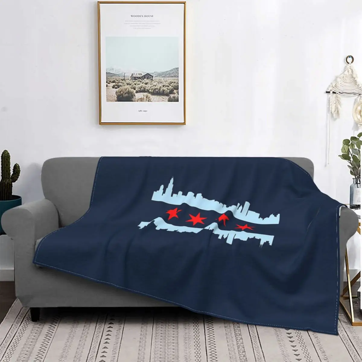 Manta con bandera de Chicago Skyline, colcha para cama a quadros, manta de playa, manta Thermal Mica
Manta con bandera de Chicago Skyline, colcha para cama a quadros, manta de playa, manta Thermal Mica