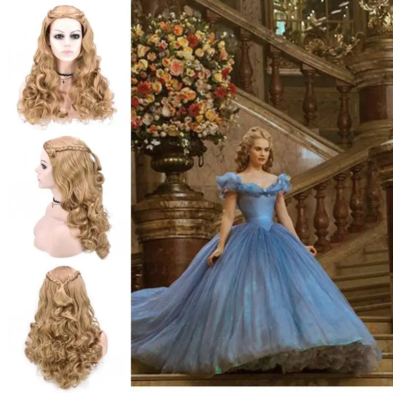 Princess Cinderella Long Curly Cosplay Wig Movie Performance Party Wig Temperature Silk
Princess Cinderella Long Curly Cosplay Wig Movie Performance Party Wig Temperature Silk