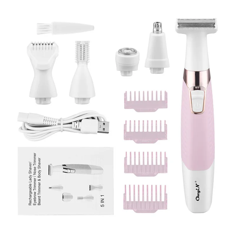 CkeyiN 5 In 1 Electric Epilator Hair Remover Nose Trimmer Eyebrow Shaving Removal Women Body Shaver trimmer Female Razor
CkeyiN 5 In 1 Electric Epilator Hair Remover Nose Trimmer Eyebrow Shaving Removal Women Body Shaver trimmer Female Razor