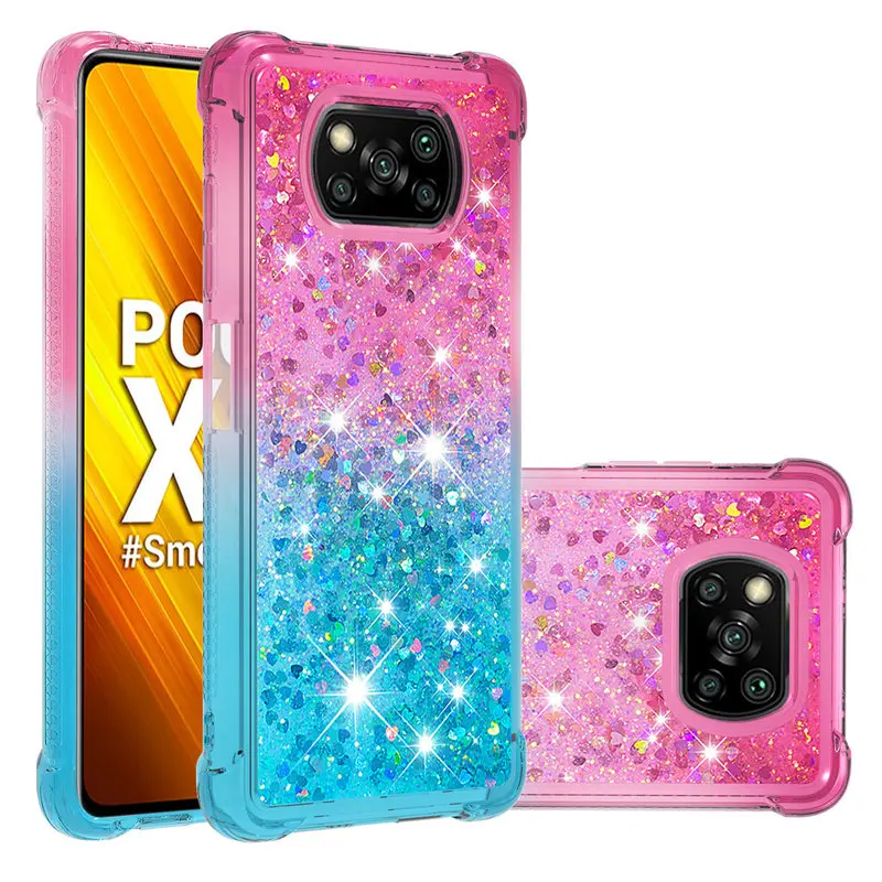 Case For Xiaomi Poco X3 NFC Fashion Glitter Liquid Quicksand Back Cover For Xiaomi Poco X3 NFC Silicone Shockproof Phone Cases
Case For Xiaomi Poco X3 NFC Fashion Glitter Liquid Quicksand Back Cover For Xiaomi Poco X3 NFC Silicone Shockproof Phone Cases