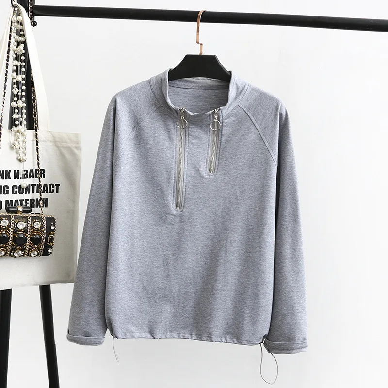 New Ladies Autumn Winter Plus Size Sports Pullover Tops For Women Large Long Sleeve Loose Zipper Pink Sweatshirt 3XL 4XL 5XL 6XL
New Ladies Autumn Winter Plus Size Sports Pullover Tops For Women Large Long Sleeve Loose Zipper Pink Sweatshirt 3XL 4XL 5XL 6XL