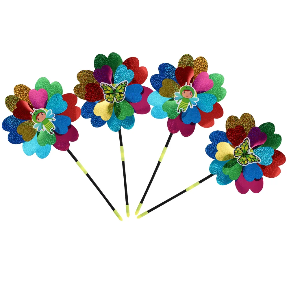 4pcs Children Windmill Pinwheel Plaything Decorative Windmill (Random Style)
4pcs Children Windmill Pinwheel Plaything Decorative Windmill (Random Style)