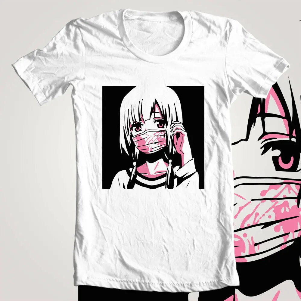 Kawaii Girl Mask Harajuku Waifu Anime Tee Unisex White T Shirt Unisex Women Men Tee Shirt
Kawaii Girl Mask Harajuku Waifu Anime Tee Unisex White T Shirt Unisex Women Men Tee Shirt