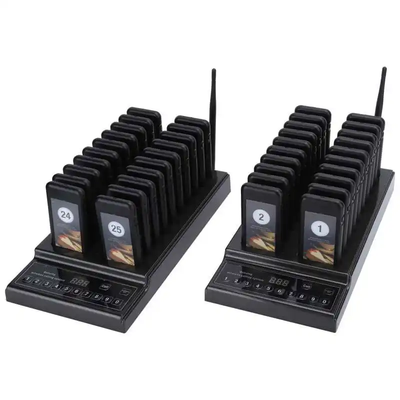 SU‑68Z Calling System Wireless Paging Queue System 40 Channels Restaurant Pager Waiter for Restaurant Coffee Shop Queuing System
SU‑68Z Calling System Wireless Paging Queue System 40 Channels Restaurant Pager Waiter for Restaurant Coffee Shop Queuing System