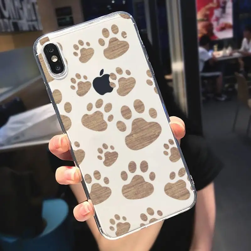 Cute animal Dog feet pattern Phone Case Transparent soft For iphone 5 5s 5c se 6 6s 7 8 11 12 plus mini x xs xr pro max
Cute animal Dog feet pattern Phone Case Transparent soft For iphone 5 5s 5c se 6 6s 7 8 11 12 plus mini x xs xr pro max