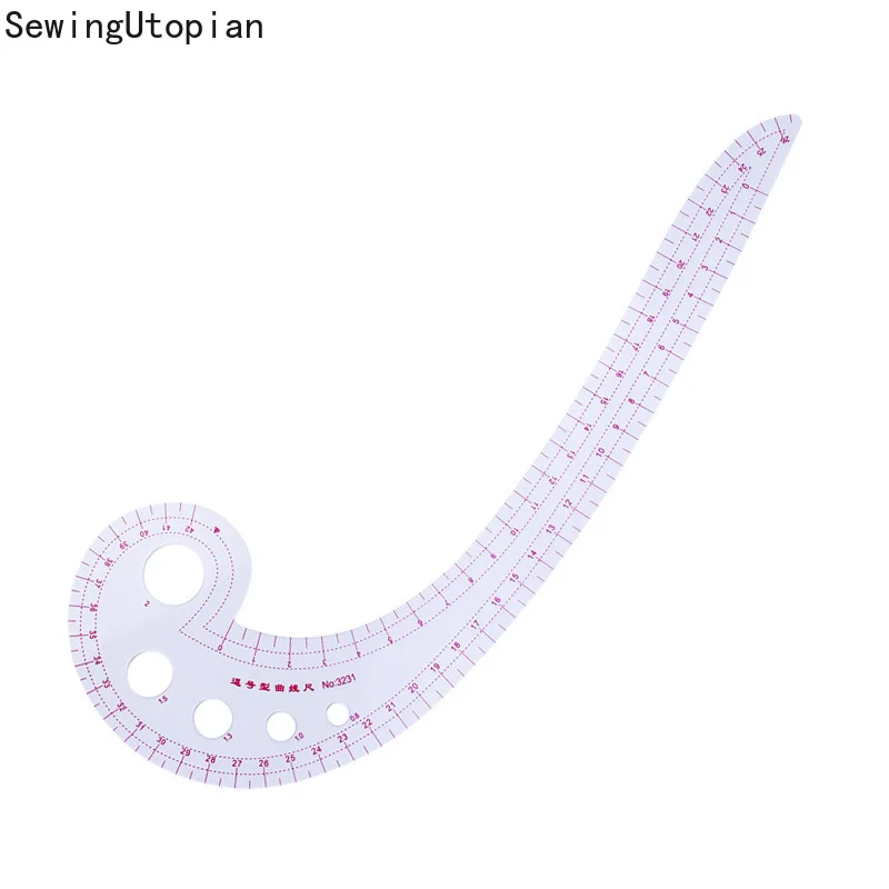 High Quality Sewing Tools Soft Plastic Comma Shaped Curve Ruler Styling Design Sewing Ruler French Clothing Cutting 30 X 11cm 
High Quality Sewing Tools Soft Plastic Comma Shaped Curve Ruler Styling Design Sewing Ruler French Clothing Cutting 30 X 11cm