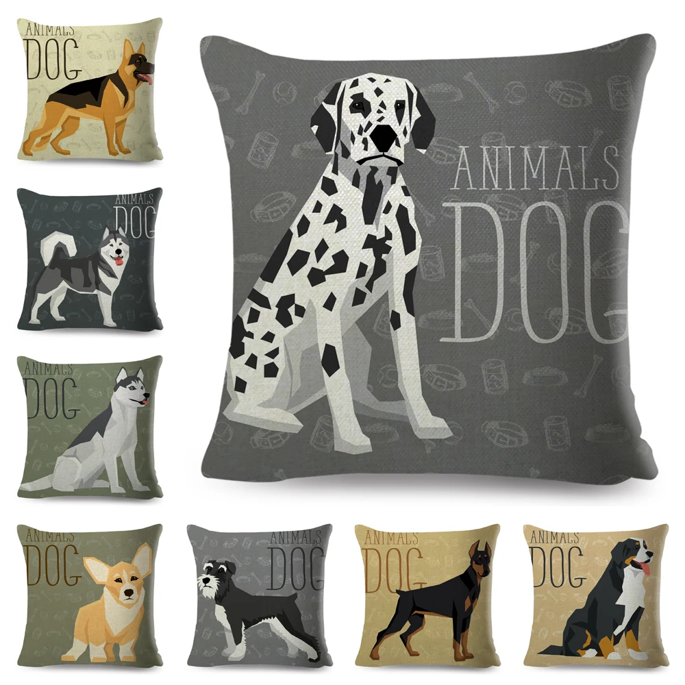 Colorful Cartoon Dog Pillowcase Decor Pet Animal Shepherd Dalmatian Cushion Cover for Sofa Home Polyester Pillow Case 45x45cm
Colorful Cartoon Dog Pillowcase Decor Pet Animal Shepherd Dalmatian Cushion Cover for Sofa Home Polyester Pillow Case 45x45cm