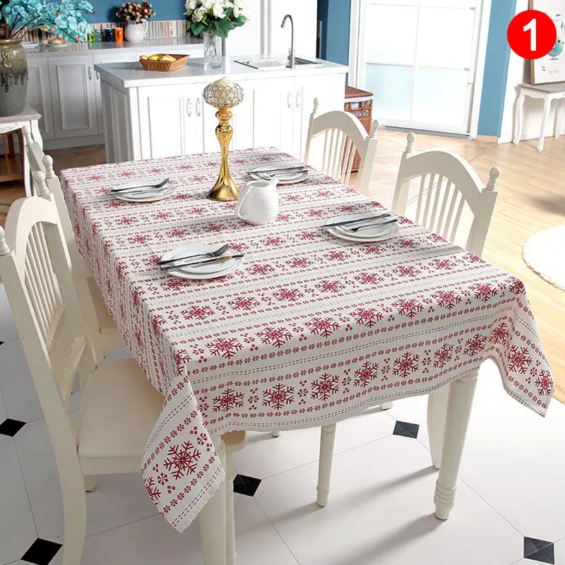 Newly Table Cloth Cover Red Snowflakes Pattern Decoration For Christmas Party Home Banquet FIF66
Newly Table Cloth Cover Red Snowflakes Pattern Decoration For Christmas Party Home Banquet FIF66