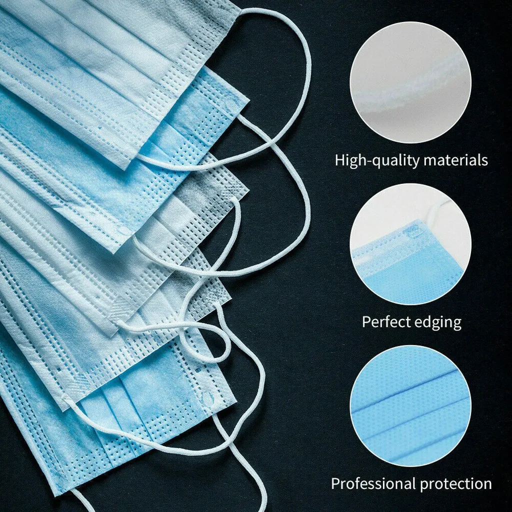 10-200pcs Adult Disposable Mask Non-wove 3 Layer Filter Mouth mask Face mask Fashion Earloops Protective Masks Mascarillas
10-200pcs Adult Disposable Mask Non-wove 3 Layer Filter Mouth mask Face mask Fashion Earloops Protective Masks Mascarillas