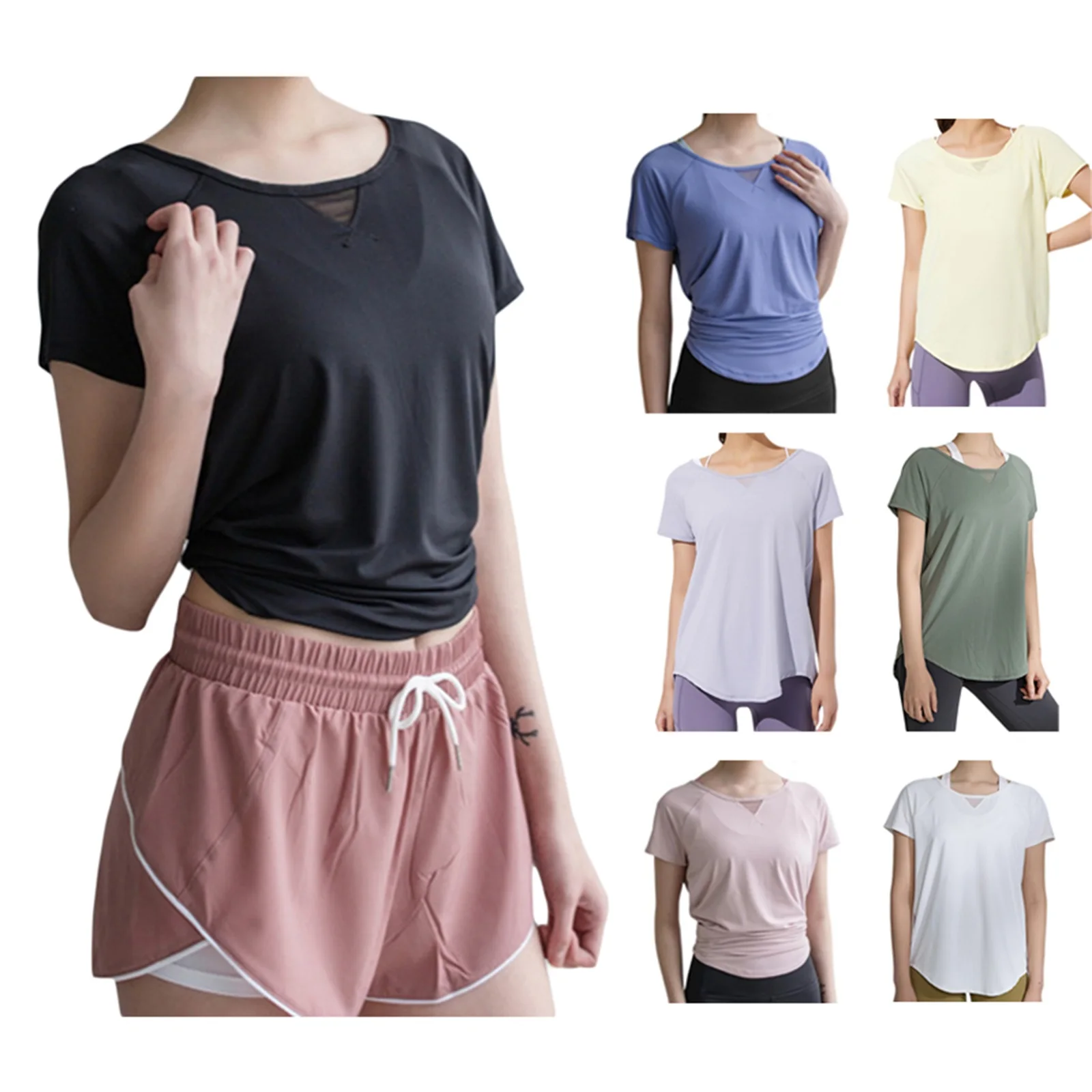 Women Fitness Gym Crop Tops Solid Tops Short Sleeve Loose Street Party Summer Yoga Drying Running Shirt Workout Sport Wear
Women Fitness Gym Crop Tops Solid Tops Short Sleeve Loose Street Party Summer Yoga Drying Running Shirt Workout Sport Wear