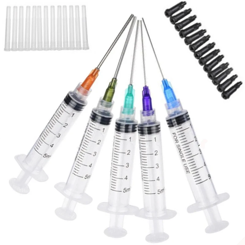 1/5pcs different size syringes with different size blunt tip needles and caps.For industrial dispensing syringes
1/5pcs different size syringes with different size blunt tip needles and caps.For industrial dispensing syringes