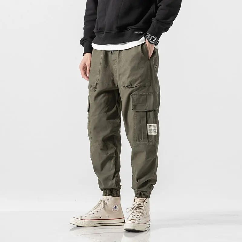 Cargo Pants Men Streetwear Hip hop Pants Mens Joggers Pants Casual Harem Ankle length Trousers Elastic waist Black Army green
Cargo Pants Men Streetwear Hip hop Pants Mens Joggers Pants Casual Harem Ankle length Trousers Elastic waist Black Army green