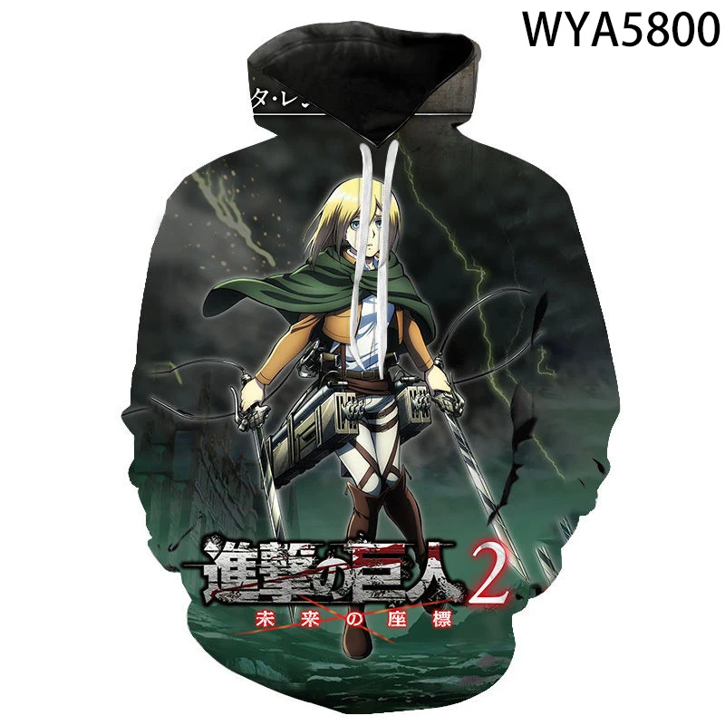 Men Women Children Fashion Hoodies Attack On Titan 3D Printed Sweatshirts Pullover Long Sleeve Boy Girl Kids Streetwear Coat
Men Women Children Fashion Hoodies Attack On Titan 3D Printed Sweatshirts Pullover Long Sleeve Boy Girl Kids Streetwear Coat