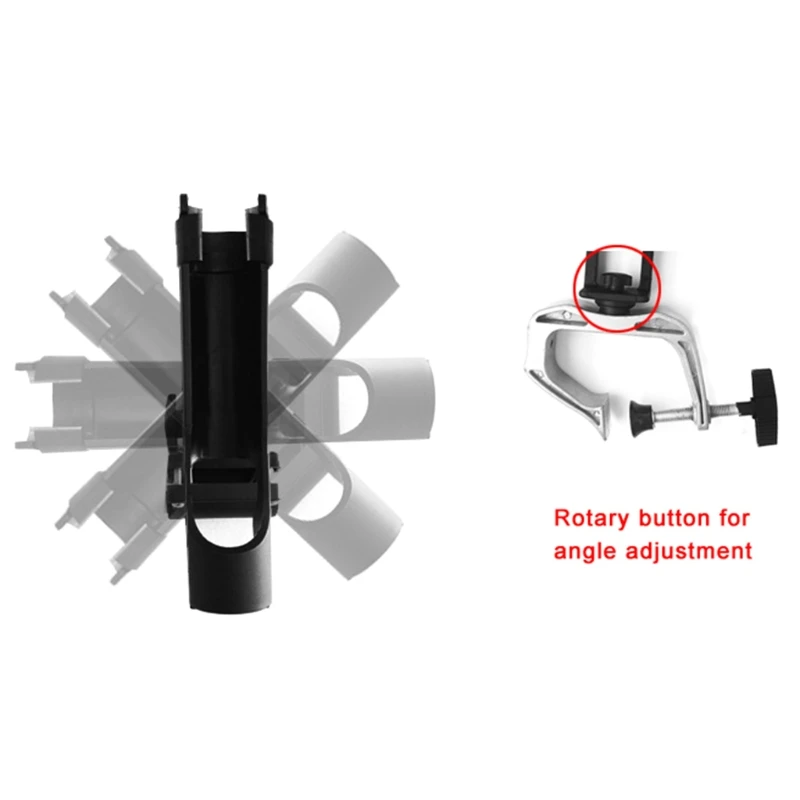 Fishing Boat Kayak Rods Holder with Large Clamp Opening 360 Degree Adjustable 87HF
Fishing Boat Kayak Rods Holder with Large Clamp Opening 360 Degree Adjustable 87HF