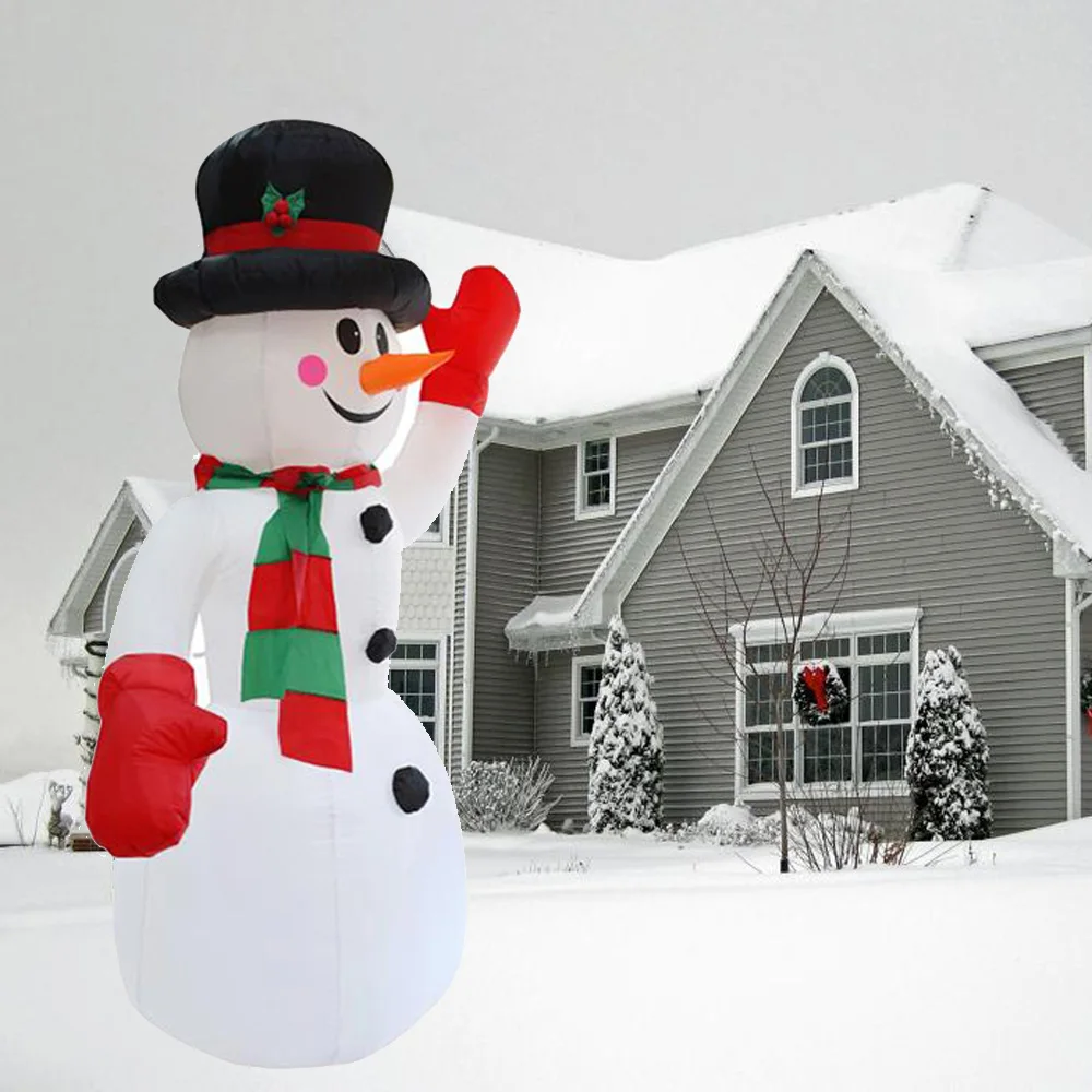 

2.4M Giant Inflatable Snowman Blow Up Toy Santa Claus Christmas Decoration For Hotels Supper Market Entertainment Venues Holiday