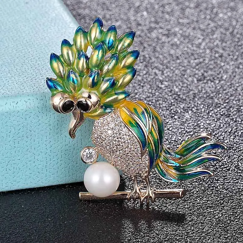 Donia jewelry arrival cubic zircon birds brooches jewelry for men's couple gifts fashion imitation pearl hijab pins hats bijoux
Donia jewelry arrival cubic zircon birds brooches jewelry for men's couple gifts fashion imitation pearl hijab pins hats bijoux
