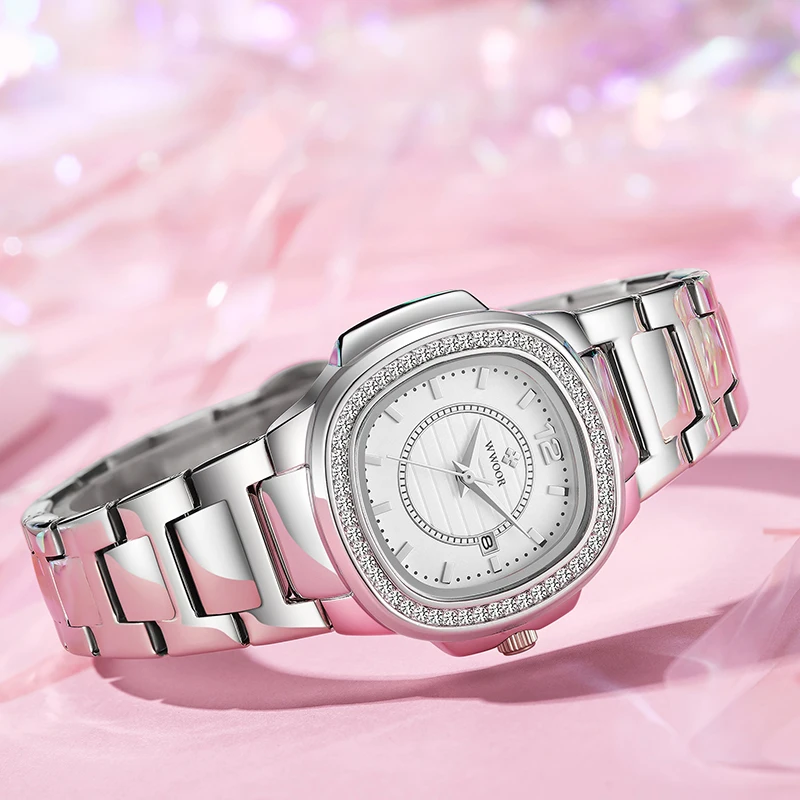 WWOOR Brand Silver Watches For Women Quartz Watch Luxury Elegant Casual Dress Ladies Wrist Watches Female Clock Relogio Feminino
WWOOR Brand Silver Watches For Women Quartz Watch Luxury Elegant Casual Dress Ladies Wrist Watches Female Clock Relogio Feminino