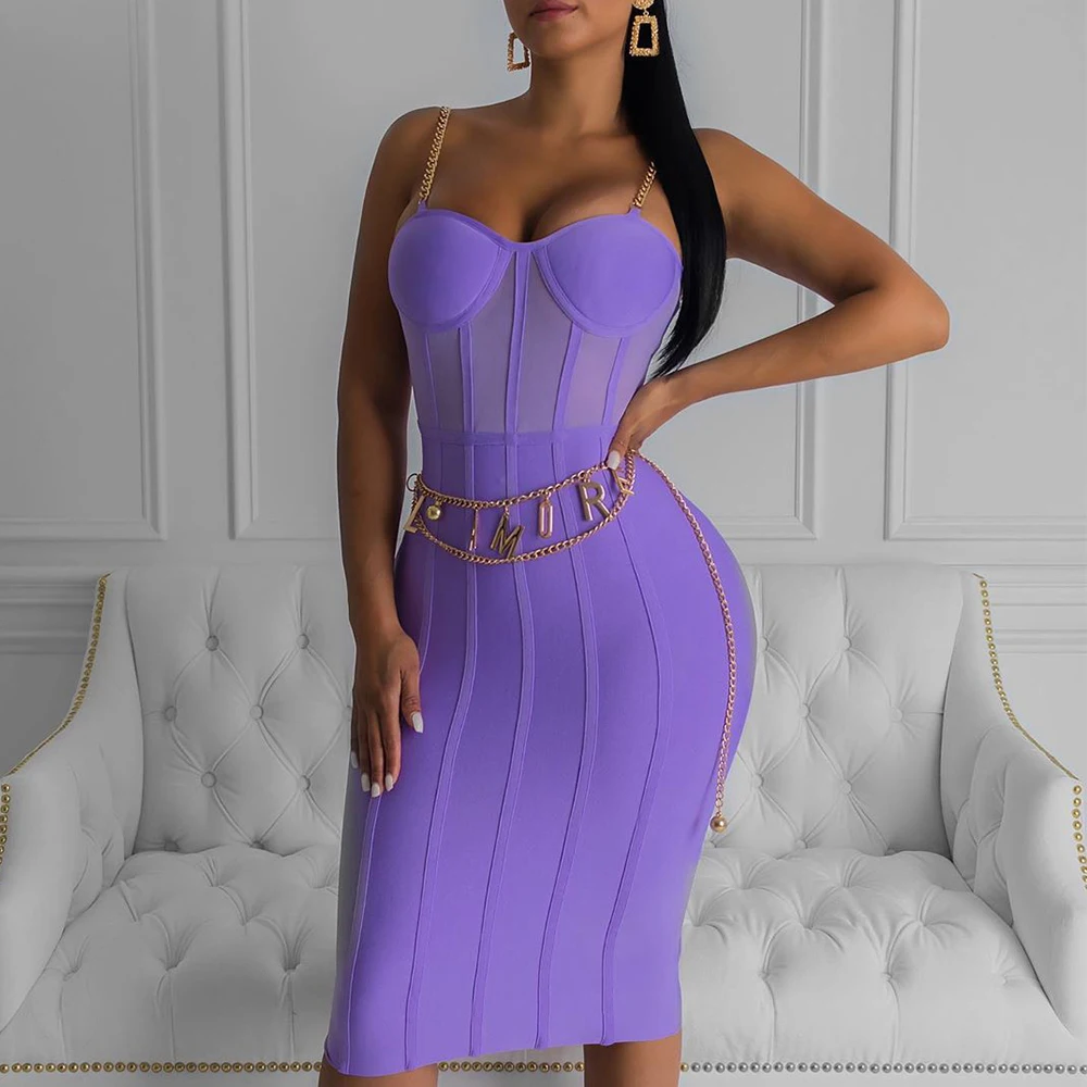 Vestido Bandage Midi Dress Autumn Winter 2019 New Women Neon Purple Bandage Dress Sleeveless Bodycon Club Party Dress
Vestido Bandage Midi Dress Autumn Winter 2019 New Women Neon Purple Bandage Dress Sleeveless Bodycon Club Party Dress