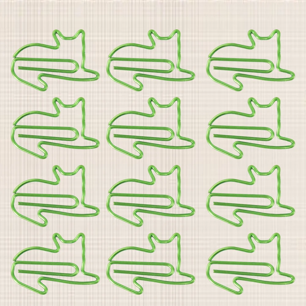 30Pcs Fashion Animal Paper Clips Cartoon Cat Shape Paper Clips School Office Stationery (Green)
30Pcs Fashion Animal Paper Clips Cartoon Cat Shape Paper Clips School Office Stationery (Green)