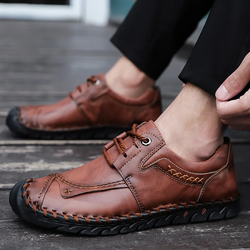 New Comfortable Men Casual Shoes Loafers Men Shoes Quality Split Leather Men's Shoes Men Flats Hot Moccasins Shoes Size 48 *
New Comfortable Men Casual Shoes Loafers Men Shoes Quality Split Leather Men's Shoes Men Flats Hot Moccasins Shoes Size 48 *