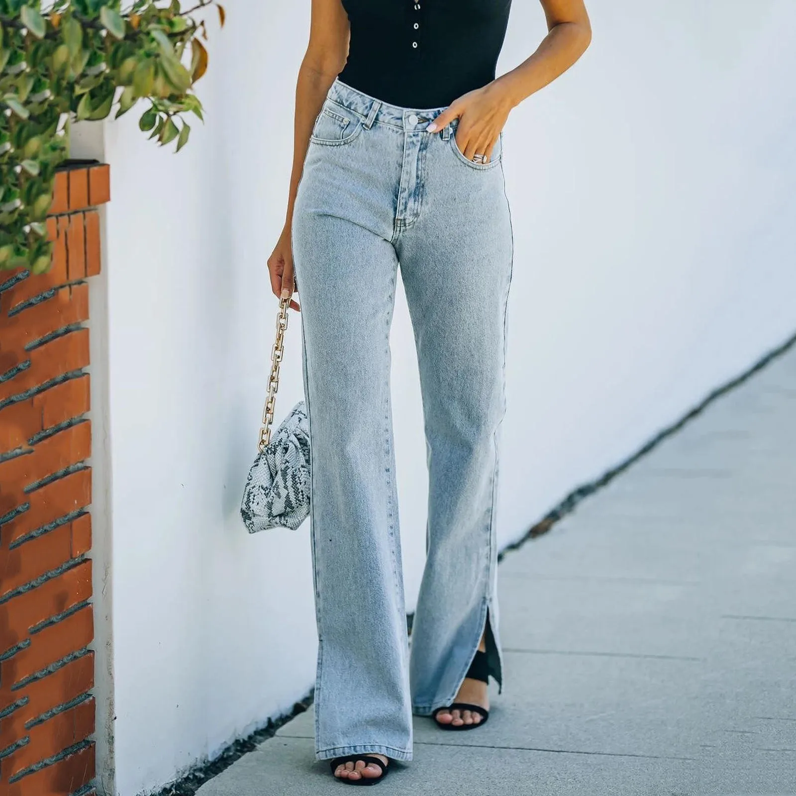 2021 High Waist Loose Comfortable Jeans For Women Plus Size Fashionable Casual Straight Pants Mom Jeans Washed Boyfriend Jeans
2021 High Waist Loose Comfortable Jeans For Women Plus Size Fashionable Casual Straight Pants Mom Jeans Washed Boyfriend Jeans