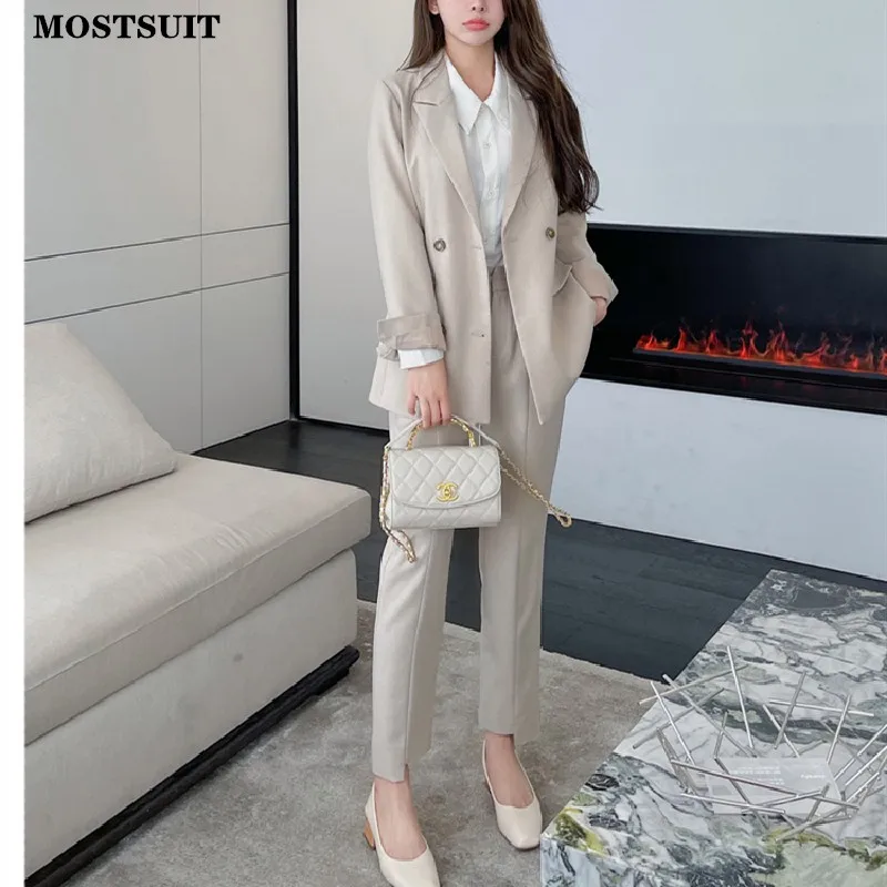 Office Ladies Pant Suits For Women Double-breasted Blazer & Suit Pants Women Set Workwear Elegant Chic Two Piece Pant Suit 2021
Office Ladies Pant Suits For Women Double-breasted Blazer & Suit Pants Women Set Workwear Elegant Chic Two Piece Pant Suit 2021