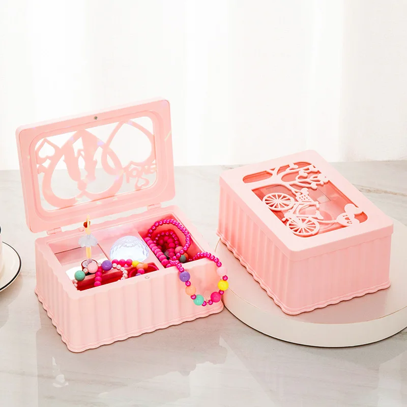 Cartoon Cute Colorful Flash Rotating Music Box Dancing Girl Pink Jewelry Storage Music Box Children's Day Birthday Gift
Cartoon Cute Colorful Flash Rotating Music Box Dancing Girl Pink Jewelry Storage Music Box Children's Day Birthday Gift
