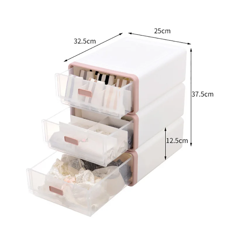 Drawer Type Underwear Storage Box Household Underwear Socks Bra Storage Box Stackable Home Snack Clothes Toys Wardrobe Organizer
Drawer Type Underwear Storage Box Household Underwear Socks Bra Storage Box Stackable Home Snack Clothes Toys Wardrobe Organizer