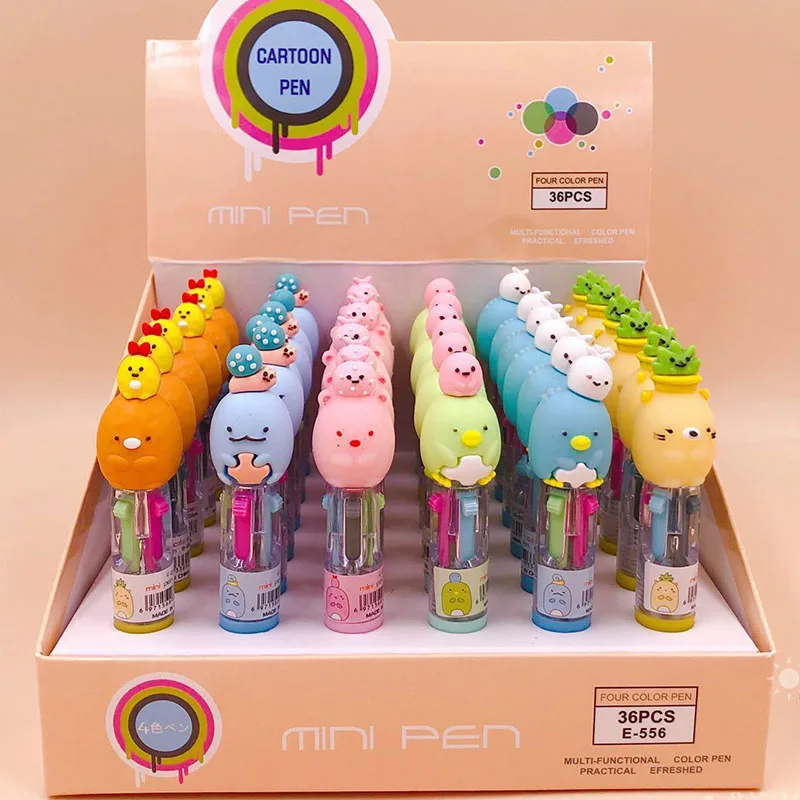 36 pcs/lot Mini Sumikko Gurashi 4 Colors Ballpoint Pen Cartoon ball pens School Office writing Supplies Stationery Gift
36 pcs/lot Mini Sumikko Gurashi 4 Colors Ballpoint Pen Cartoon ball pens School Office writing Supplies Stationery Gift