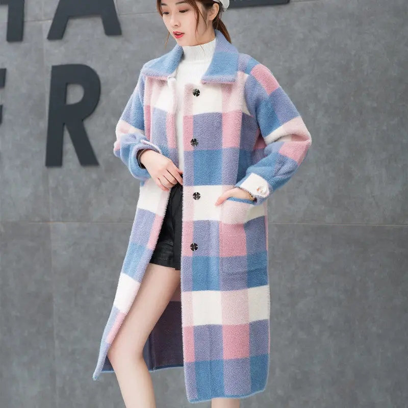 Imitation Mink Fur Knitted Cardigans Jacket Autumn Winter Women Long Section 2019 New Thickening Coat Sweater Cardigan Top f2007
Imitation Mink Fur Knitted Cardigans Jacket Autumn Winter Women Long Section 2019 New Thickening Coat Sweater Cardigan Top f2007