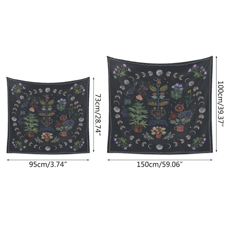 Moon Phase Tapestry Wall Hanging Botanical Celestial Floral Wall Tapestries Background Carpet High Quality and Brand New
Moon Phase Tapestry Wall Hanging Botanical Celestial Floral Wall Tapestries Background Carpet High Quality and Brand New