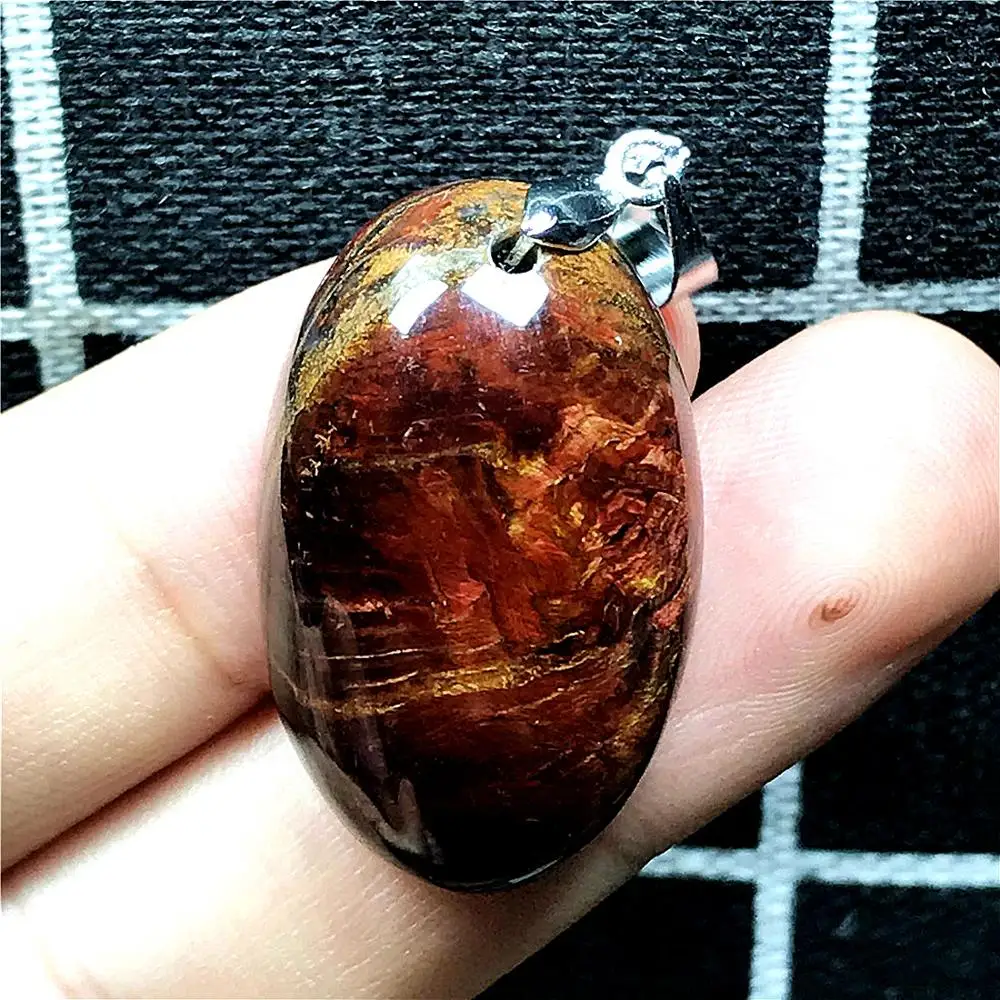 Real Natural Red Pietersite Pendant For Woman Lady Man Crystal 29x18x10mm Silver Namibia Fire Oval Stone Fashion Jewelry AAAAA
Real Natural Red Pietersite Pendant For Woman Lady Man Crystal 29x18x10mm Silver Namibia Fire Oval Stone Fashion Jewelry AAAAA