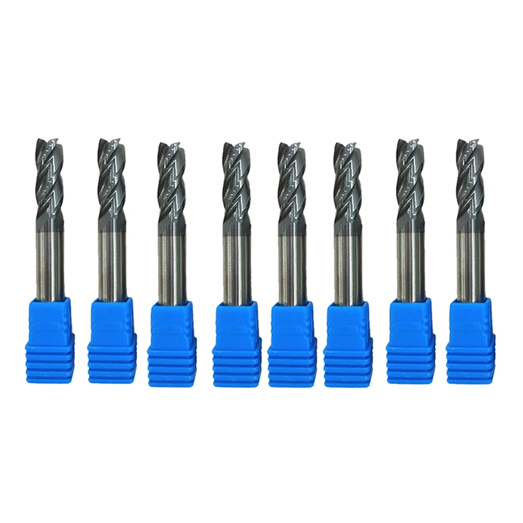 8pcs End Mills Set 4 Flutes for Steels,Square CNC Carbide Milling Cutter Dia 4mm TiAIN Coated Spiral Router Bits
8pcs End Mills Set 4 Flutes for Steels,Square CNC Carbide Milling Cutter Dia 4mm TiAIN Coated Spiral Router Bits
