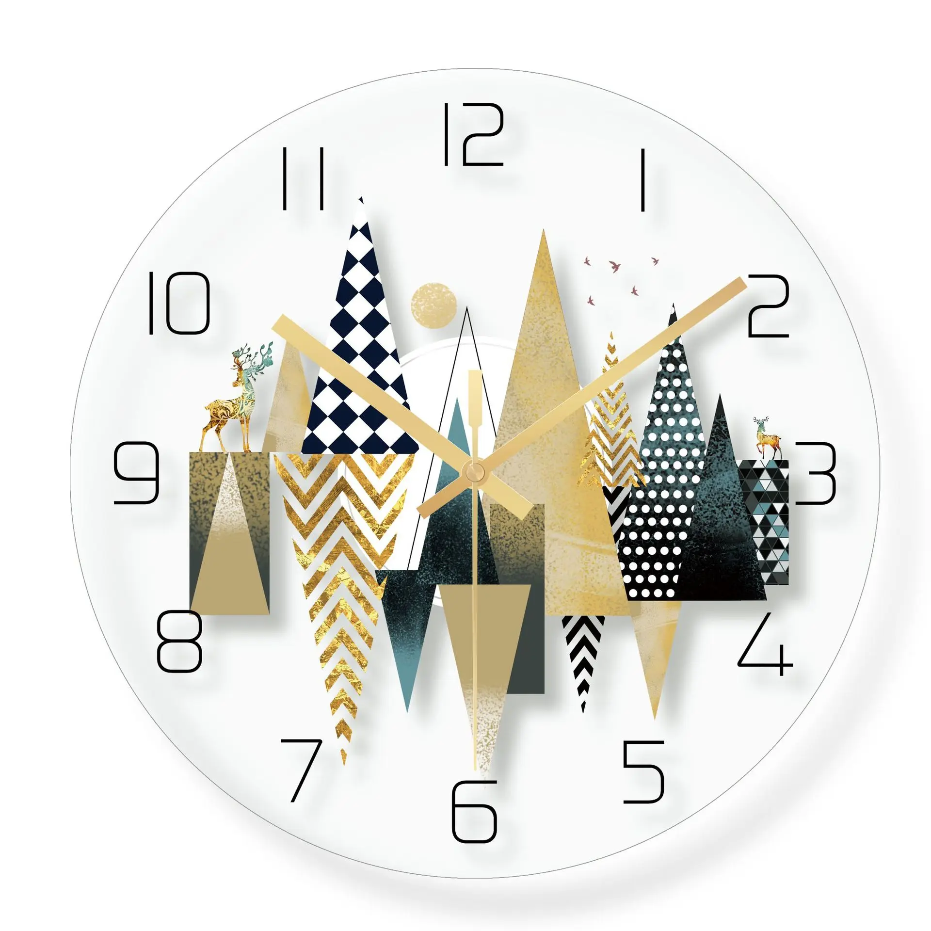 Modern Glass Wall Clock Nordic Design Creative Minimalist Scenic Wall Clock Silent Round Reloj De Pared House Decoration EI50WC
Modern Glass Wall Clock Nordic Design Creative Minimalist Scenic Wall Clock Silent Round Reloj De Pared House Decoration EI50WC
